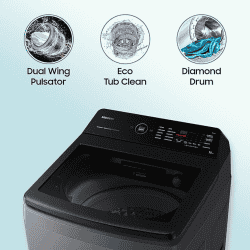 SAMSUNG Fully Automatic Top Load Washing Machine | WA10BG4546BDTL | Dark Gray