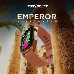 Fire-Boltt Emperor | BSW123  | Bluetooth Calling Smartwatch | GOLD PINK