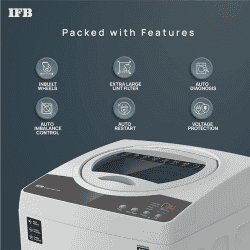 IFB 7.0 Kg 5 Star | TL-RES| Fully Automatic Top Load Washing Machine| Light Grey