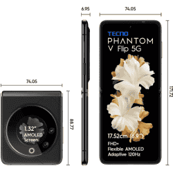 Tecno Phantom V Flip 5G | 256 GB / 8 GB RAM | MYSTIC DAWN