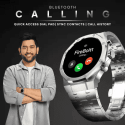 Fire-Boltt Royale Luxury Stainless Steel 1.43 | BT calling Smartwatch | Silver Strap