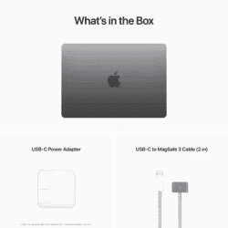 APPLE 2022 MacBook AIR Apple M2 | 8 GB | 512 GB SSD | Mac OS Monterey | MLXX3HN/A | 13.6 Inch | Space Grey | 1.24 Kg