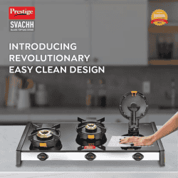 Prestige Svachh GSTV-03 Glass Manual Gas Stove