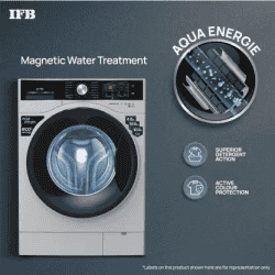 IFB | SENATOR SXS 8012 | 8 kg Steam Wash | Fully Automatic | Front Load Washing Machine with In-built Heater | Silver