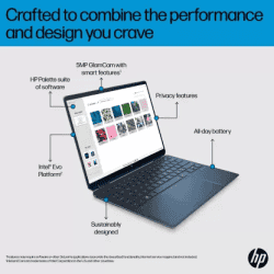 HP | OLED Eyesafe Intel Evo | Intel Core i7 | 13th Gen 1355U | 16 GB | 1 TB SSD | ef2033TU | Nocturne Blue | Thin and Light Laptop