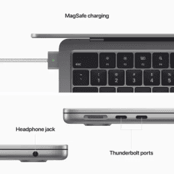 APPLE 2022 MacBook AIR Apple M2 | 8 GB | 512 GB SSD | Mac OS Monterey | MLXX3HN/A | 13.6 Inch | Space Grey | 1.24 Kg