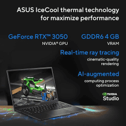 ASUS Vivobook Core i9 | 6 GB RAM/1TB SSD | 14X OLED| 4GB RTX 3050 | K3405VCB-KM951WS | Windows 11 Home | Black