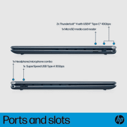 HP | OLED Eyesafe Intel Evo | Intel Core i7 | 13th Gen 1355U | 16 GB | 1 TB SSD | ef2033TU | Nocturne Blue | Thin and Light Laptop