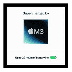 Apple MacBook Pro M3 | Chip With 8 Core CPU | 10 Core GPU Mac OS Laptop | 8GB /512GB