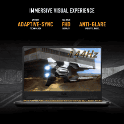 ASUS TUF Gaming F15 Gaming Laptop | FX506HE-HN385WS | Ci7-11800H/16GB/1TB SSD | RTX3050TI-4GB/15.6 FHD | Black