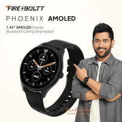 Fire-Boltt Phoenix AMOLED Smart Watch | 1.43" | Black