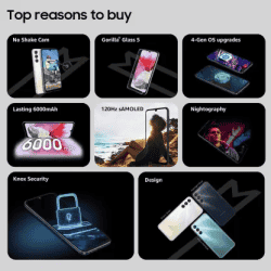 SAMSUNG Galaxy M34 5G | 8 GB / 128 GB | Prism Silver