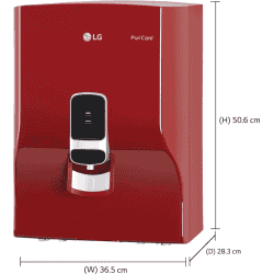 LG WW130NP 8 L RO Water Purifier With Dual Protection Stainless Steel Tank, Wall Mount