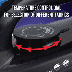 Havells Plush Steam Iron | 1600 W | Black
