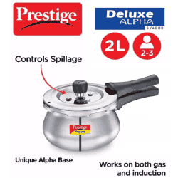 Prestige Deluxe Alpha Svachh 2 L Induction Bottom Pressure Cooker