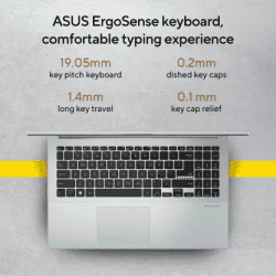 ASUS Vivobook Go 15 (2023) AMD Ryzen 5 Quad Core 7520U  | 16 GB/512 GB SSD/Windows 11 Home | E1504FA-NJ543WS  |  With MS Office | Green Grey |