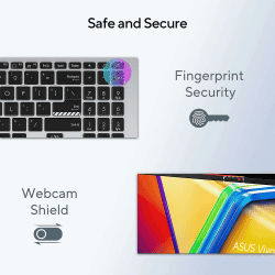 ASUS Vivobook S 15 OLED 2023 Intel Core EVO i5-13500H Thin & Light Laptop | S5504VA-MA543WS | 13th Gen | 15.6″ | 39.62 cm | 2.8K 120Hz OLED | 16GB | 512GB SSD | Windows 11 | Office 2021 | 75WHr | Silver | 1.7 kg