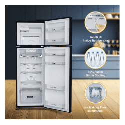 Whirlpool | 265 L | 2 Star | 21671 IF INV ELT 278GD | Intelli Fresh Inverter | Frost Free Double Door Refrigerator | CRYSTAL BLACK