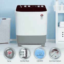 Haier | HTW75-1169 | 7.5 kg | Semi Automatic | Top Load | Washing Machine Multicolor
