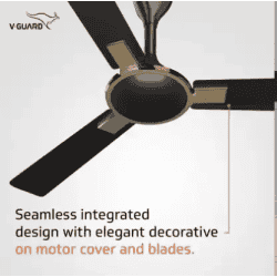 V-Guard ENLACE VX Ceiling Fan | 1 Star | 1200 mm | Energy Saving | 3 Blade | Choco Beige Brown