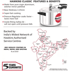 Hawkins CL50 Classic Pressure Cooker | 5 L