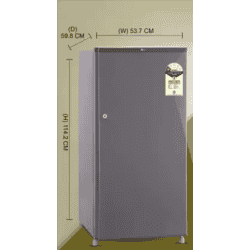 LG | GL-B199GGXB | 185 L  | Direct Cool Single Door | 1 Star | Refrigerator | Dim Grey