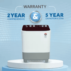 Haier | HTW75-1169 | 7.5 kg | Semi Automatic | Top Load | Washing Machine Multicolor