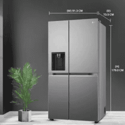 LG  GL-L257CPZX | Frost Free Side by Side Refrigerator with Smart Inverter Compressor | 635 L
