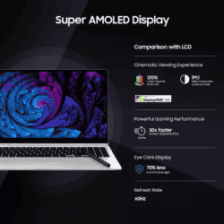 SAMSUNG Galaxy Book2 Pro Thin and Light Laptop | Ci5/12th/16GB/512GB SSD | WIN 11 |NP930QED-KB3IN | Silver