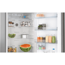 BOSCH  | Series 4 334 Litres 3 Star Frost Free Double Door Convertible Refrigerator with Temperature Display | CTC35S032I | Sparkly Steel |