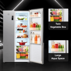 Godrej RS EONVELVET 579 RFD PL ST | Frost Free Side by Side Refrigerator | 564 L