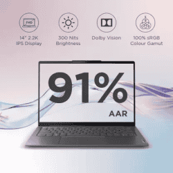 Lenovo Yoga Slim 6 Intel Evo Intel Core i5 Thin and Light Laptop | 82WU0095IN | 16 GB/512 GB SSD/Windows 11 Home | 12th Gen 1240P | Storm Grey