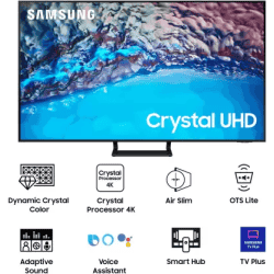 SAMSUNG UA55BU8570ULXL | 55 inch | BU8570UL 138 cm | Ultra HD (4K) | LED Smart Tizen TV