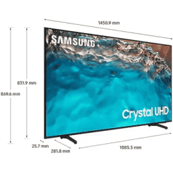 SAMSUNG  Ultra HD (4K) LED Smart Tizen TV 2022 Edition 163 cm (65 inch) (UA65BU8000KLXL)