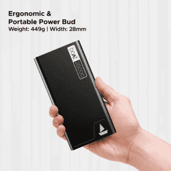 boAt  EnergyShroom Power Bank | 20000 mAh | 22.5 W | Quick Charge 3.0 | Carbon Black | PB400