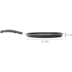 Pigeon Aluminium Non Stick Forged Flat Tawa 280 | 26 cm | Black