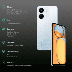 Redmi 13C | 8GB RAM | 256GB |  Starfrost White