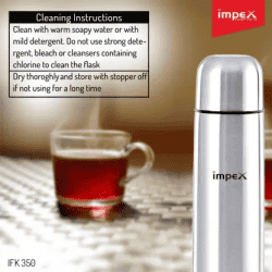 IMPEX Thermosteel 350 ml Flask | Silver Steel | Ifk 350