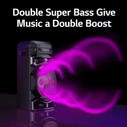 LG XBOOM RNC5 Party Speaker | Multi Color Lighting | Black