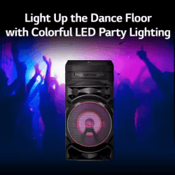 LG XBOOM RNC5 Party Speaker | Multi Color Lighting | Black
