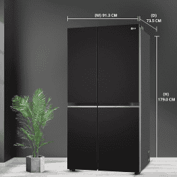 LG Side by Side Refrigerator with Smart Diagnosis | 655 L | GL-B257EESX | Ebony Sheen