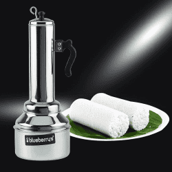 Blueberrys 100% Stainless Steel Puttu Kudam Maker with LidFood Grade | 1334-Silver