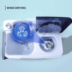 Haier Voltex Pulsator Semi-Automatic Top Load Washing Machine | 8 Kg | 5 Star | 2023 Model | HTW80-186