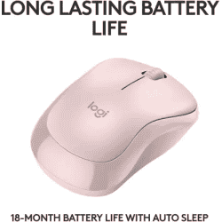 Logitech M240 Wireless Optical Mouse with Bluetooth | Rose