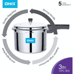 Onix OPC 303 N Aluminium Pressure Cooker | 3 L