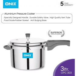 Onix OPC 303 N Aluminium Pressure Cooker | 3 L
