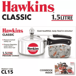 Hawkins Classic Pressure Cooker | 1.5 L | Aluminium