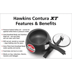 CXT50 Contura Black XT 5L Hawkins Pressure Cooker