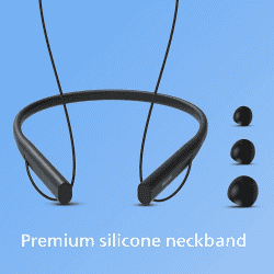 Philips Audio TAN4207BK | WIRELESS NECKBAND | Magnetic Ear Tips for Tangle Free Experience | Black