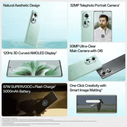 OPPO RENO 11 5G  MOBILE | CPH2599 | 8GB | 128GB | ROCK GREY